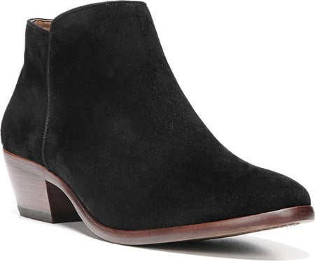 low cut suede ankle boots