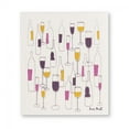 thumbnail image 2 of Wine Bottles & Glasses Dish Cloth. Set of 2., 2 of 4