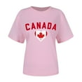 thumbnail image 5 of Wangmeiwg Womens Canada Day Shirts Canada Flag Graphic Tshirt Canadian Maple Leaf Short Sleeve Patriotic Tee Tops Apparel T Shirt, 5 of 5