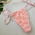 thumbnail image 4 of Mceream Women's Fashion Floral Three-Piece Solid Color Bikini Swimsuit Pink S, 4 of 9