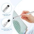 thumbnail image 3 of Stylus Pens for Touch Screens, 2 in 1 High Sensitivity Universal Pen Silver, 3 of 7