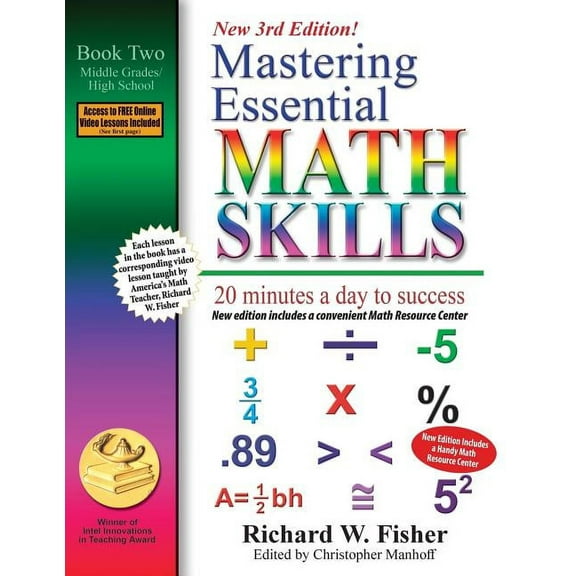 Mastering Essential Math Skills, Book 2: Middle Grades/High School, 3rd Edition: 20 minutes a day to success, (Paperback)