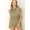 Olive, variant on HYFVE Womens Sheer Attitude Button Front Romper (Medium, Olive)