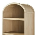 thumbnail image 6 of Walker Edison Modern 5 Shelf Open Arched Bookshelf, Coastal Oak, 6 of 17