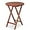 Teak, variant on QISHENSHUI 24in Wood Folding Side Table, Portable & Lightweight Compact Wooded Side Table, Camping Side Table for Outdoor, Indoor, Patio, Porch, Balcony - Square, Teak