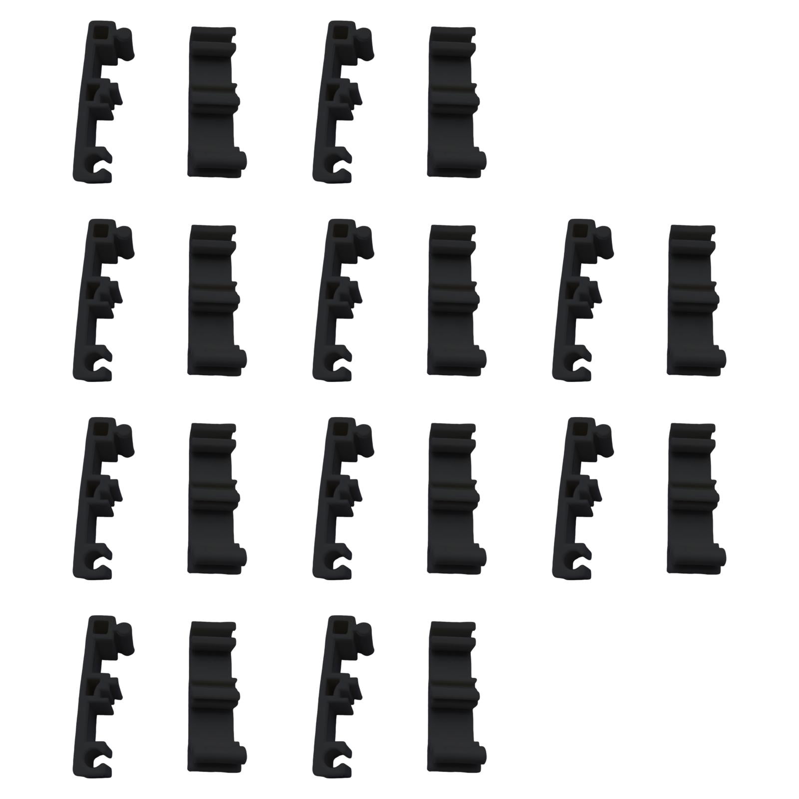 balikha 10 Pieces Pet Fence Clamps Dog Enclosure Accessories Clamp Connector Cat Villas Bird Cages Tube Fixing Buckles Playpen Lock Black