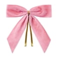 thumbnail image 3 of Dalang 12-Piece Velvet Christmas Wreath Bow Decoration, Luxury Ribbon Bows for Holiday Tree Wreath Garland Party Scene Decor, Pink 1Set, 3 of 7