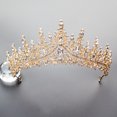 thumbnail image 3 of 1Pc Shiny Wedding Bridal Crown Alloy Rhinestone Wedding Hair Accessories, 3 of 8