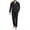 Black, variant on GIRUNS Men's Pajamas Set Soft Sleepwear Button Down Long Sleeve and Long Pants with Pocket Loungewear Sets Navy Blue L