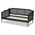 thumbnail image 3 of Baxton Studio Hancock Charcoal Finished Wood Twin Size Daybed, 3 of 9