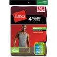 thumbnail image 5 of Big Men's FreshIQ ComfortSoft Dyed Tagless Tanks 4-Pack, Size 2XL, 5 of 7