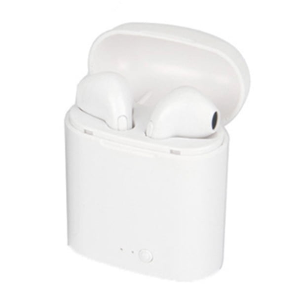 Auriculares inalámbricos multifunción con reducción de ruido HD, sonido estéreo de alta fidelidad, control por teclas, auriculares Bluetooth para I7S, color blanco