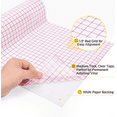 thumbnail image 6 of HTVRONT 12" x 50 Feet Transfer Tape for Vinyl with Red Alignment Grid Transfer paper Perfect for Self Adhesive Vinyl for Signs Stickers Decals Walls Doors & Windows, 6 of 11