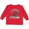 thumbnail image 3 of Inktastic I'd Rather Be Cycling Boys or Girls Long Sleeve Toddler T-Shirt, 3 of 5