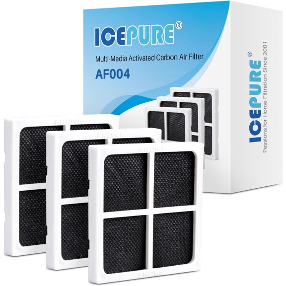 LT120F Refrigerator Air Filter 3-Pack – Compatible with LG LT120F, Kenmore Elite 469918/9918, Replaces ADQ73214402, ADQ73214404, ADQ73334008 – Fresh & Odor-Reducing Air Filter for Refrigerators
