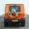 thumbnail image 6 of Gukieu Cool Camel Oasis Vibes Print Car Tire Cover, Adjustable Waterproof and Dustproof Tire Protection Cover, Suitable for SUV, Truck, Van-17 inch, 6 of 6