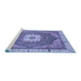 thumbnail image 2 of Ahgly Company Machine Washable Indoor Rectangle Abstract Blue Modern Area Rugs, 7' x 9', 2 of 4