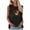 Black, variant on DailyTrove Women's Rainbow Graphic Sleeveless Tank - Casual V-Neck Top, Colorful for Pride & Celebrations