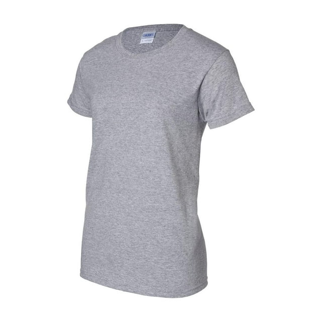 Gildan - T-Shirt pour Femmes en Coton Ultra - 2000L - Gris Sport - Taille : S