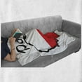 thumbnail image 5 of Poland Soft Flannel Fleece Throw Blanket, Simplistic Design Traveling with a Map and Flag European Country, Cozy Plush for Indoor and Outdoor Use, 60" x 80", Vermilion Charcoal Grey, by Ambesonne, 5 of 5