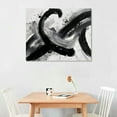 thumbnail image 2 of ARISTURING Black and White Abstract Line Wall Art Canvas Print Painting Painting Geometric Lines Artwork for Bedroom, Dining Room,Office, 2 of 6