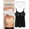 thumbnail image 3 of Vaslanda Women's Summer Adjustable Strap Lace Flowy Tank Tops Cami Shirts with Built-in-bra, 3 of 8