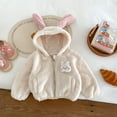 thumbnail image 4 of FAOWME Baby Boy Girl Jacket Winer Cute Clothes Coat Toddler Sweater White 12-24 Months, 4 of 4