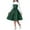 Green, variant on Girls Holiday Long Sleeve Dresses Round Neck Tiered Kids Party Casual Fall Dress A-line High Waist Vintage Dress for Girl Black 12-13 Years