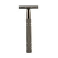 thumbnail image 2 of Double Edge Razor for Women and Men - Reusable Safety Razor with 10 Blades, Alloy Metal, Textured Grip, Classic Three Piece, Precision Grooming, Eco Friendly, Body Hair Removal, Ho Makeup Organizers, 2 of 9