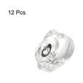 thumbnail image 3 of Uxcell 12Pack Tapón de Arete de Silicona Corazón Suave para Aretes de Perno 3.8mm Oro Blanco, 3 of 7