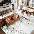 thumbnail image 5 of Eucalyptus Leaves Area Rugs 4x6 for Living Room, Spring Botanical Pastoral Watercolor Non Slip Washable Rug Runner, Low Pile Indoor Floor Carpet Mat Bathroom Rugs for Bedroom, Kids Room, 5 of 9