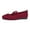 Wine, variant on TOWED22 Women Flats,Women's Flats Shoes Round Toe Flats Flats Shoes Women Ballet Flats for Women Dressy Shoes Nude Flats,Grey