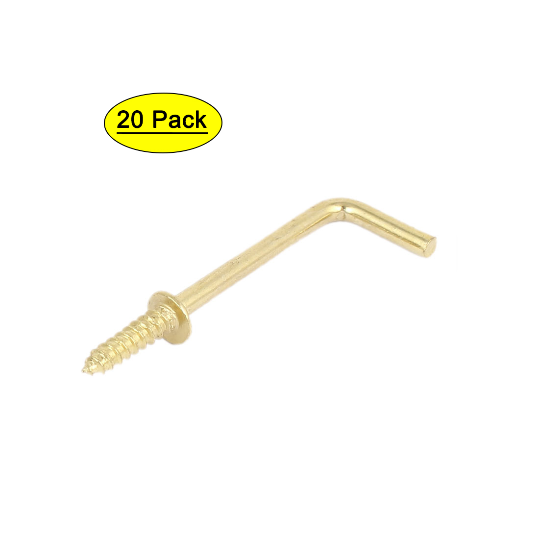 Uxcell L Shaped Shoulder Screw Dresser Dress Cup Hook Hanging Hanger