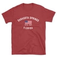 thumbnail image 1 of Sarasota Springs Florida Patriot Men's Cotton T-Shirt, 1 of 1
