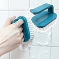 thumbnail image 2 of Cleaning Brush with Ergonomic Handle,Reusable Heavy-Duty All Purpose Scrub Brushes with Bristles for Bathroom Kitchen Bathtub Toilet Carpet and More,3.15x2.36x2.36 inch (Z1-Green Soft Bristles), 2 of 4