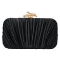 thumbnail image 2 of Yotami Clutch Purses for Women Evening/Wedding Chic Woven Bag Formal Purse Designer Handbags Gifts for Mother Black, 2 of 4