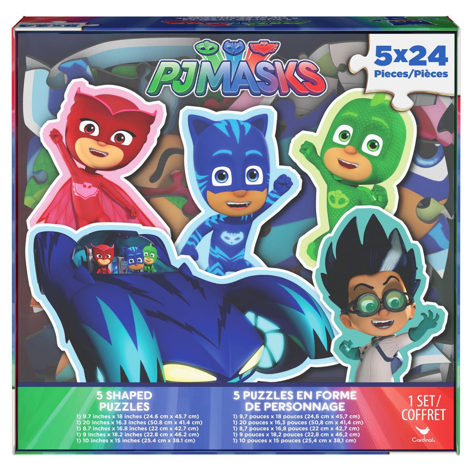 PJ Masks 5-Pack of Shaped Jigsaw Puzzles