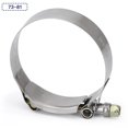 thumbnail image 1 of 2" 2.25" 2.5" 3" 3.5" Inch T Clamp T Clamp Hose Pipe Clamp Stainless Steel T-Bolt Turbo Silcone Hose Clamp 56-125mm T Clamps Clip~13108, 1 of 1