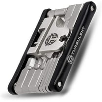 TURBULENT Universal Bike Multitool - The Ultimate 17 in 1 Portable Sized Tool Kit with Chain Breaker, Allen Keys, Spoke Tool and More - Heavy Duty Multi Function Bicycle Repair Tool