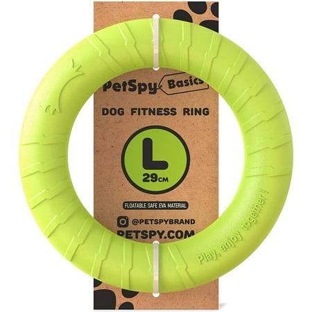 UPC: 0850021128098 | Dog Training Ring Fitness Tool Flying and Floatable Disc Interactive Pet Toy for Small Medium Large Dogs (Large)