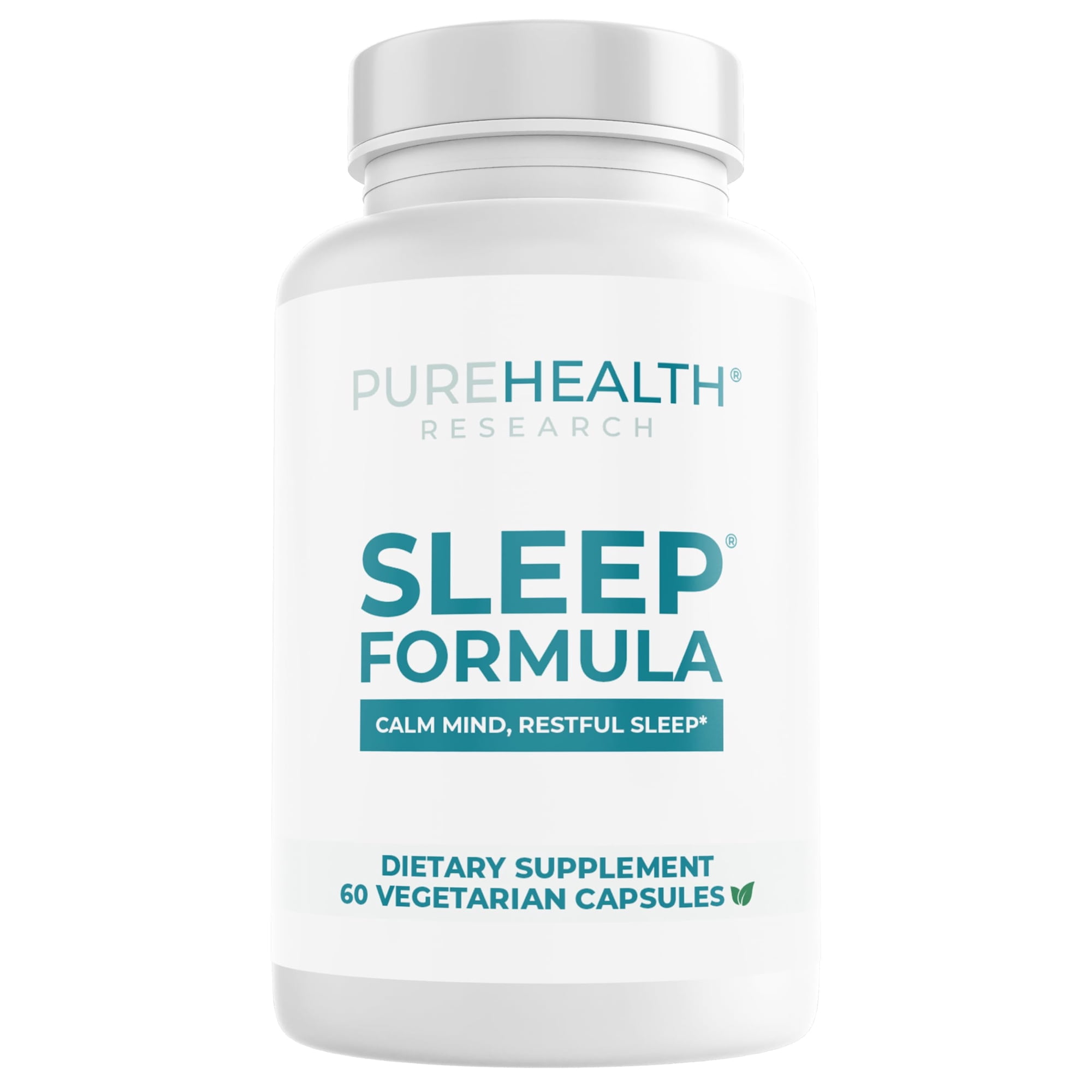 Sleep Formula by PureHealth Research, Naturally Calms & Relaxes for Deeper, Longer, Blissful Sleep, 1 Bottle
