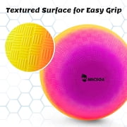 Bedwina Rainbow Playground Balls - 8.5Inch (Pack of 4) Rubber Bouncy Inflatable Balls for Kids and Adults, Indoor and Outdoor Games, kickball, Dodgeball, Four Square, Dodge Ball, Handball