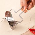 thumbnail image 3 of Acier Inoxydable Deux Tailles Dumpling Peau Wrappers cutter Dumpling Maker Noodle Treillis Rouleau Coupe Gadgets de Cuisine, 3 of 9