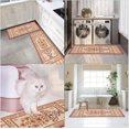 thumbnail image 6 of Anti-Fatigue Kitchen Rug Set of 2 Boho Vintage Floral Red Cushioned Kitchen Floor Mat, Standing Mat Waterproof Non-Slip Kitchen Mats and Rugs PVC Ergonomic Comfort Foam Rug for Kitchen, 6 of 6