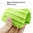 thumbnail image 2 of Silicone Soap Dish - Bar Soap Holder (Light Green) for Shower & Bathroom Sink - Self Draining Waterfall Soap Saver Tray for Kitchen, Prevents Sticky Mess, Easy to Clean, 2 of 4
