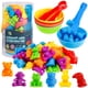 thumbnail image 1 of Raeqks Contar, clasificar juguetes, combinar juguetes apilables con tazones, actividades de aprendizaje preescolar para matemáticas, Montessori, habilidades motoras finas, animales sensoriales, juegos, 1 of 5
