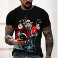 thumbnail image 3 of Camiseta de Navidad para hombre, camiseta de manga corta con estampado de Papá Noel en 3D, camisetas de Navidad, camiseta de Navidad de gran tamaño, ropa para hombre, ropa caliente, 3 of 3
