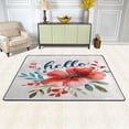 thumbnail image 2 of Flower Hello Daisy Rugs Washable Cover Floor Rug Carpets Bathroom Decorations For Kitchen Bedroom Indoor 36"X24", 2 of 4