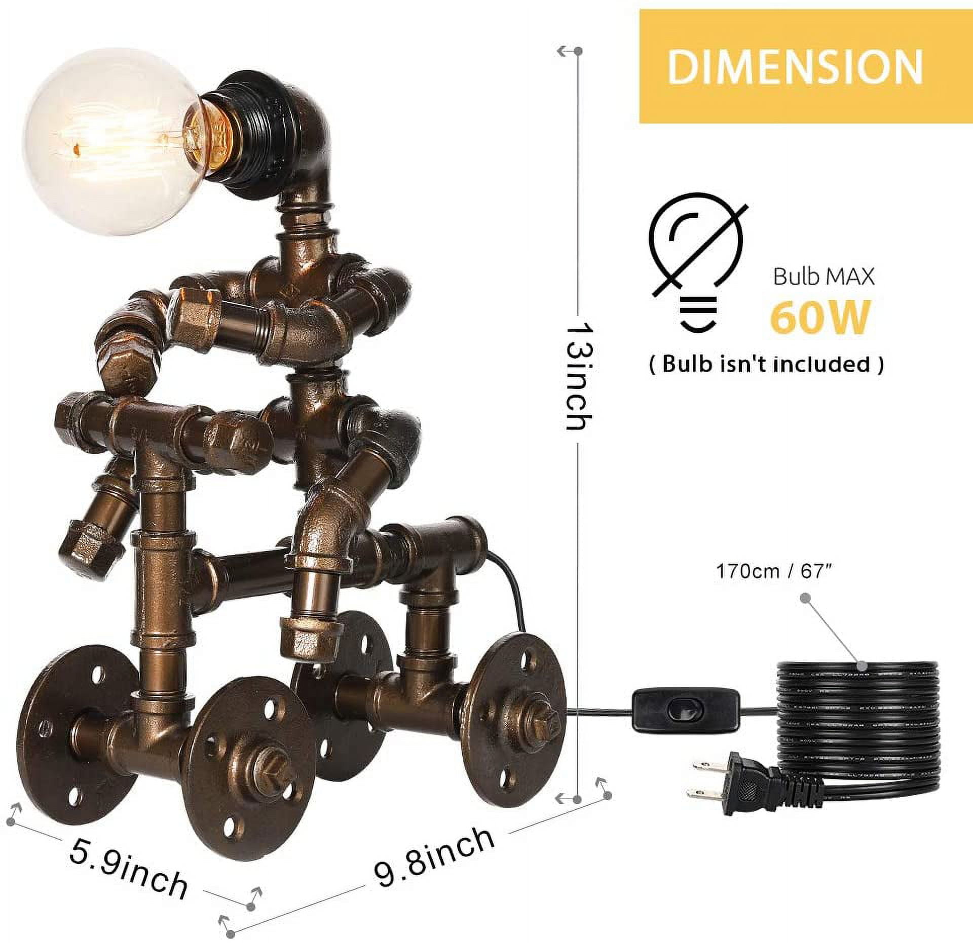 Robot pipe lamp new arrivals