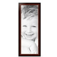 thumbnail image 2 of ArtToFrames 12" x 33" Honors Mahogany with Black Picture Frame, 12x33 inch Brown Wood Poster Frame (WOM-5154), 2 of 7